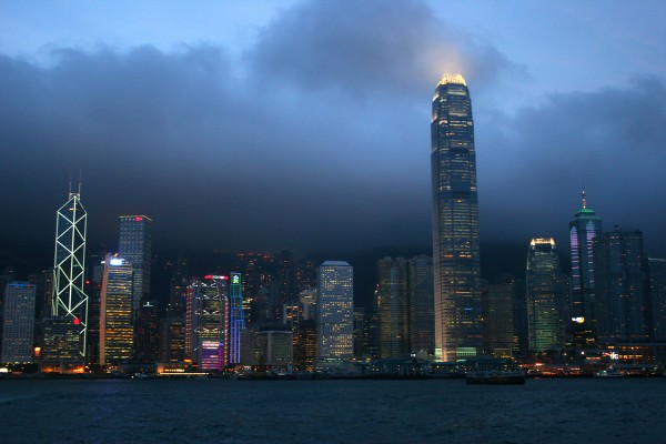 hong-kong-skyline-at-night Hong Kong skyline at dawn.