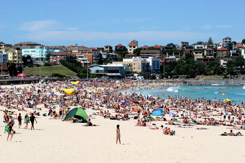 bondi-beach-sydney-australia It's not easy to find your spot again...