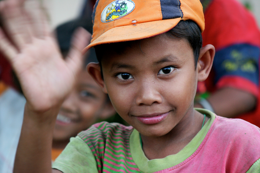 Portrait of a boy living in the slums of Manila.