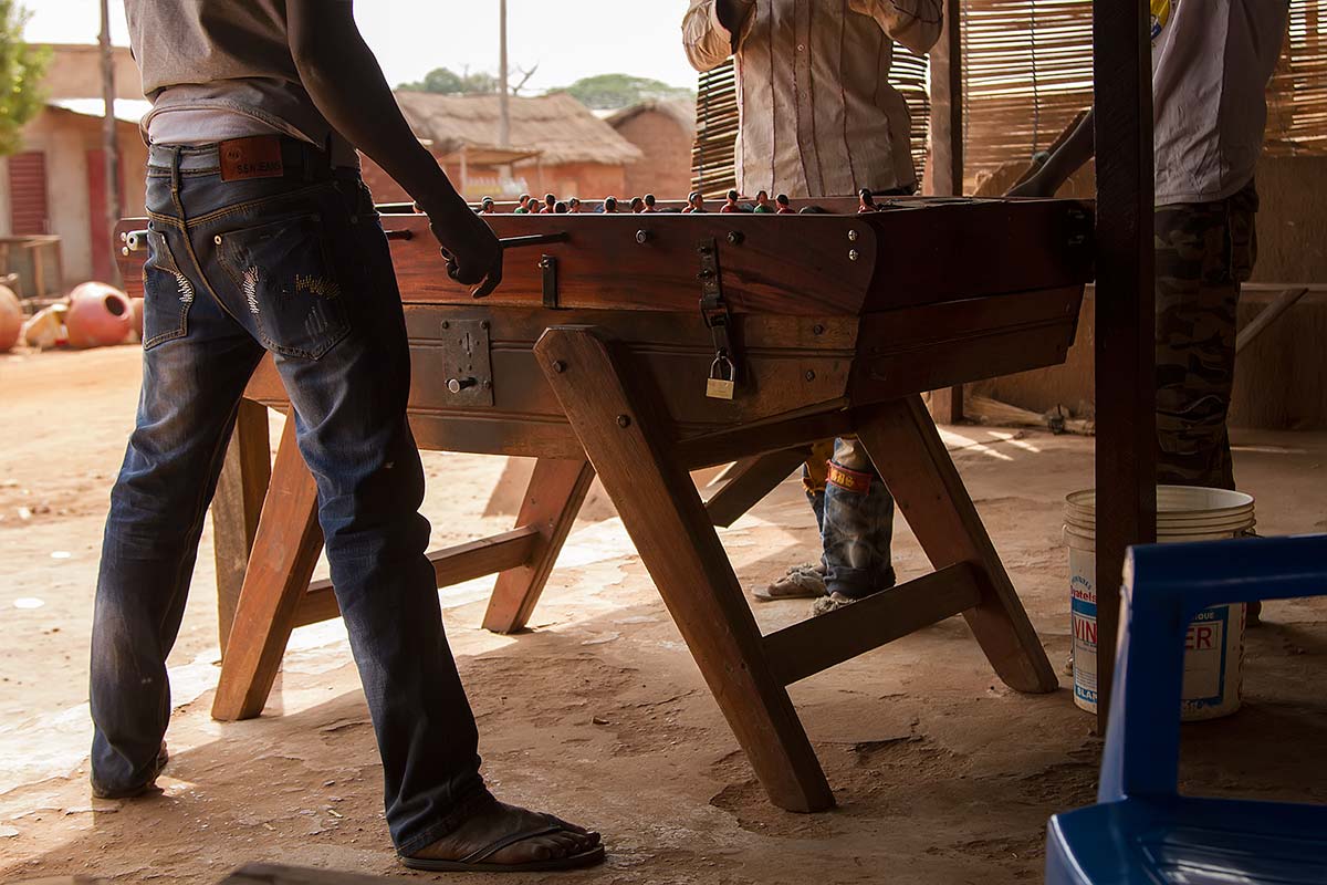 table-soccer-banfora-burkina-faso-africa Table football is a very popular extracurricular activity in Burkina Faso.