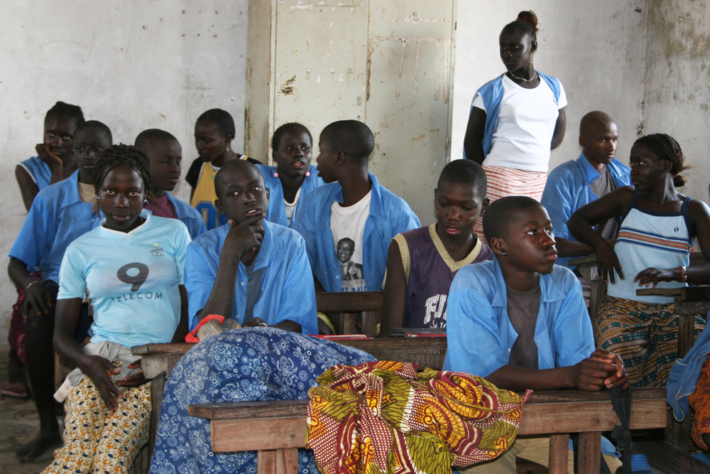 School life in Senegal.