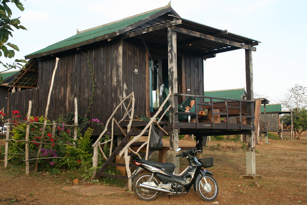 Our little bungalow at the Nature Lodge in Sen Monorom was comfy and idyllic.