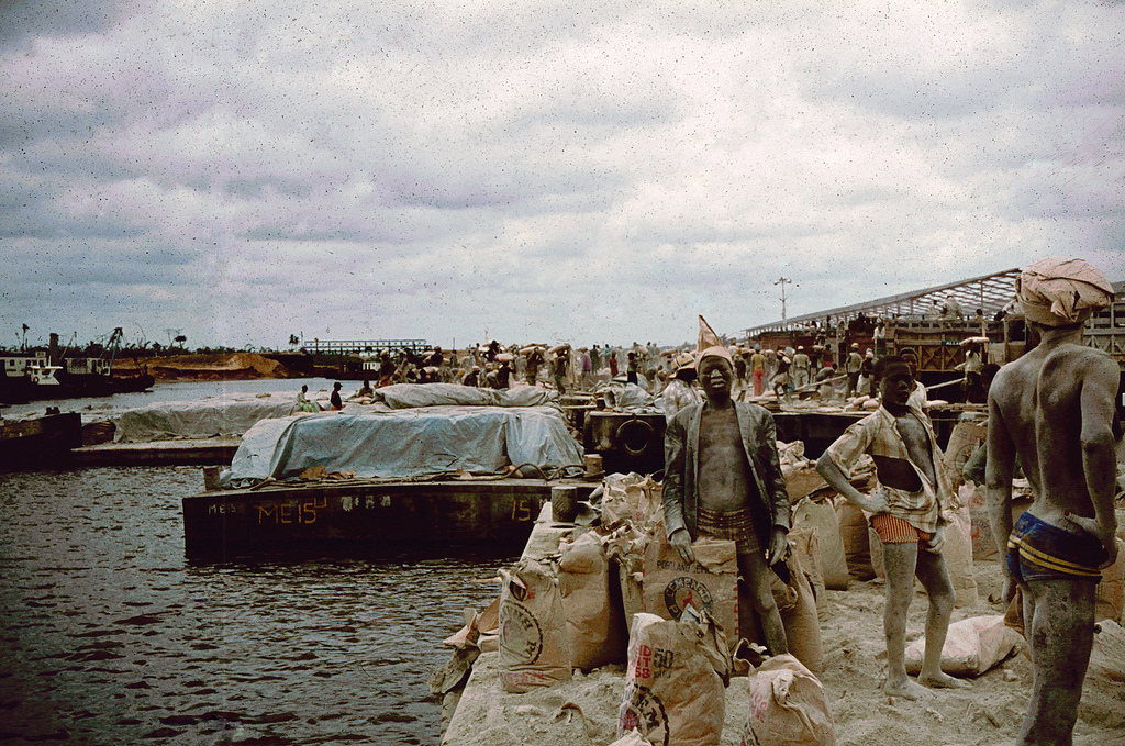 Working conditions at Apapa harbour in Laos, Nigeria.