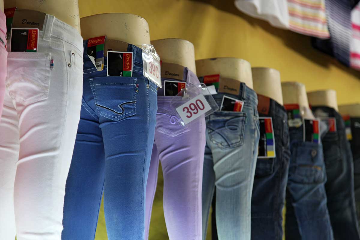 Bo Be market in Bangkok is a real jeans paradise.