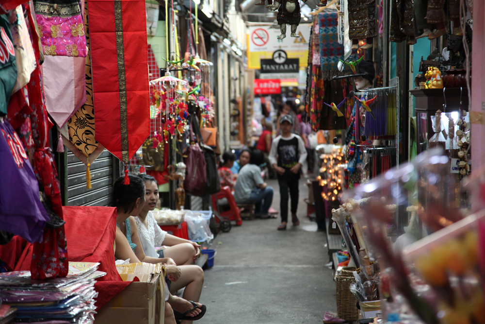 One of the many aisles at Chatuchak.