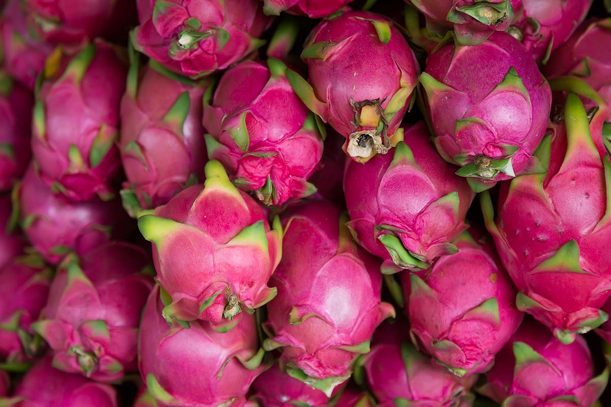 A visit to a fruit market with dragon fruits, mangoes, melons, pineapples and star fruit piled up agains each other is a definite must. In Bangkok there is no better example of such a place than the Saphan Khao Fruit Market.