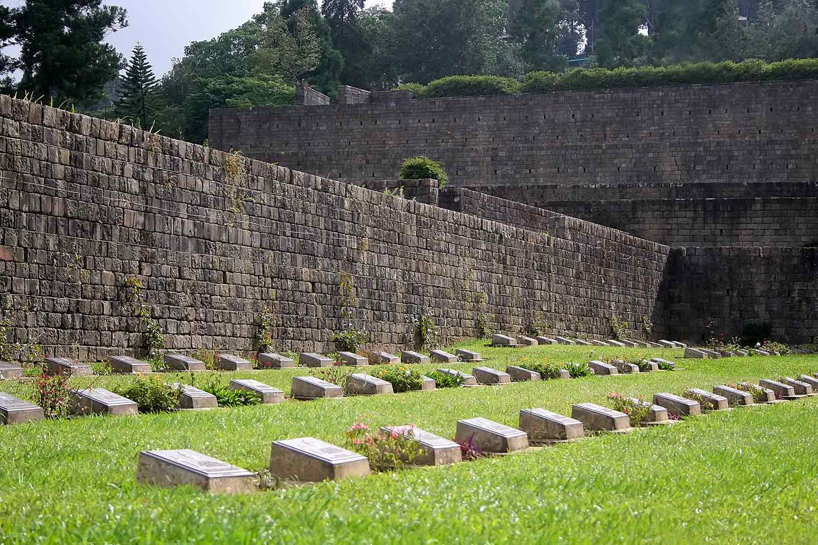 The WW2 graveyard in Kohima, Nagaland.