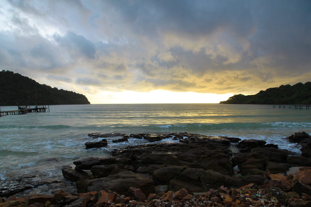 The view during sunset on Koh Kood Island.