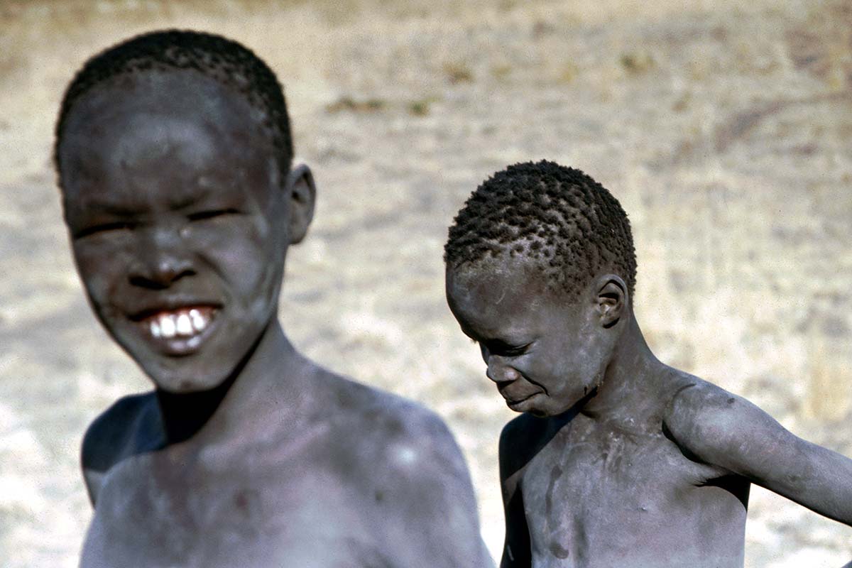 Masai boys posing for us in Kenya, Africa.