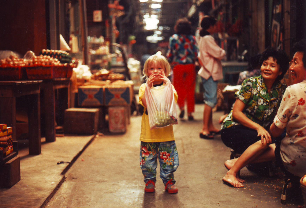 Exploring the wet market in Singapore.