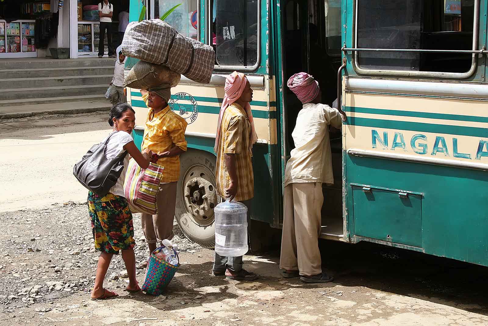 Bus transportation from Kohima to anywhere in India.