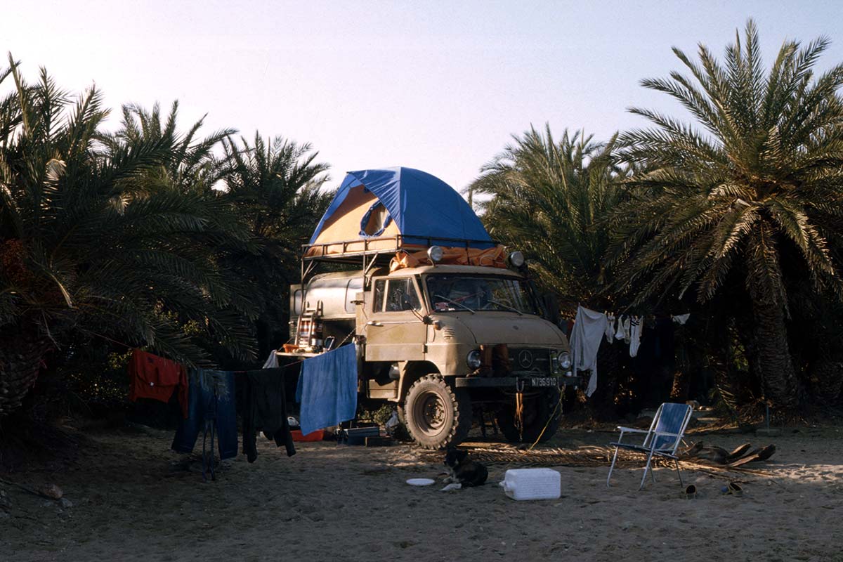 Our companion while travelling through Africa was an Unimog truck.