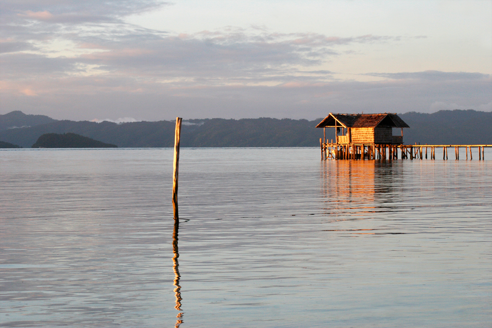 The resort on Pulau Kri in Raja Ampat.