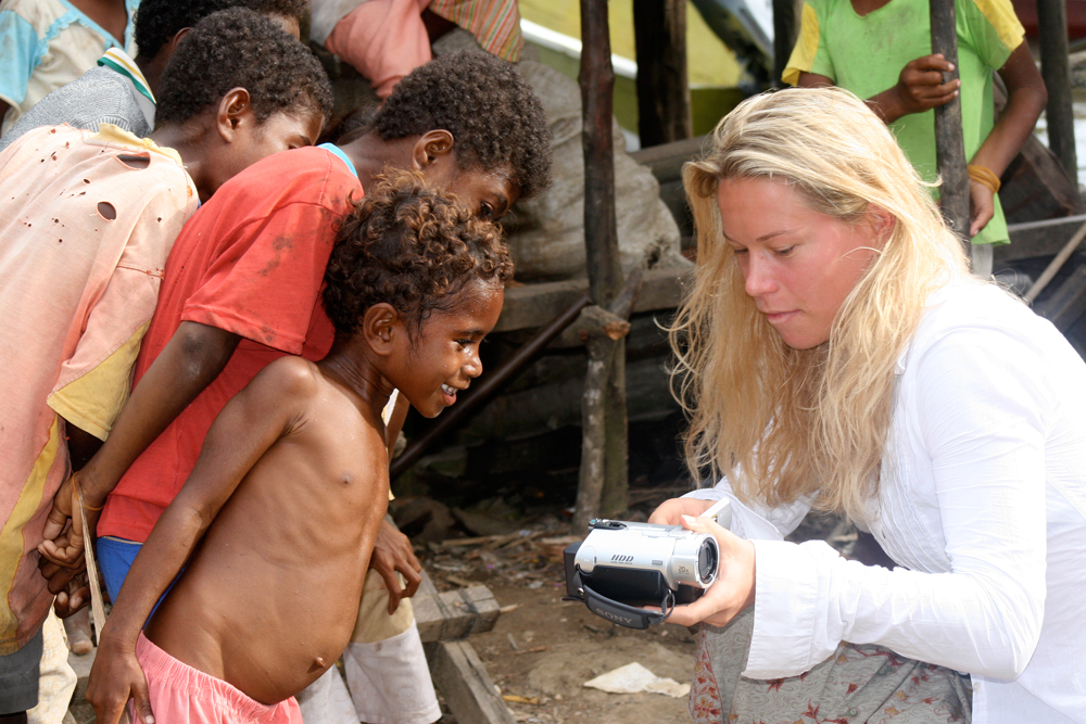 The kids got so excited when we showed them their own video.