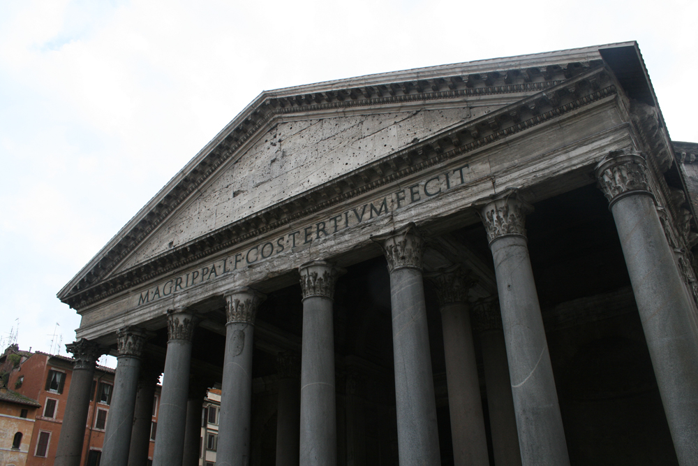 The Pantheon in Rome is one of the best-preserved of all Ancient Roman buildings.