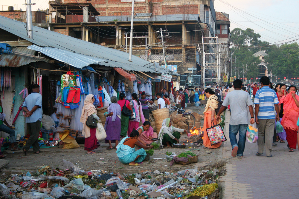 Street market in Imphal.