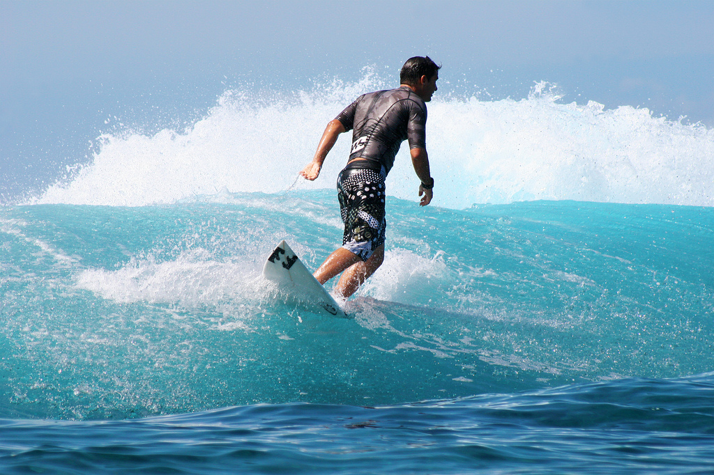 Up for the next one at Teahupoo, Tahiti.