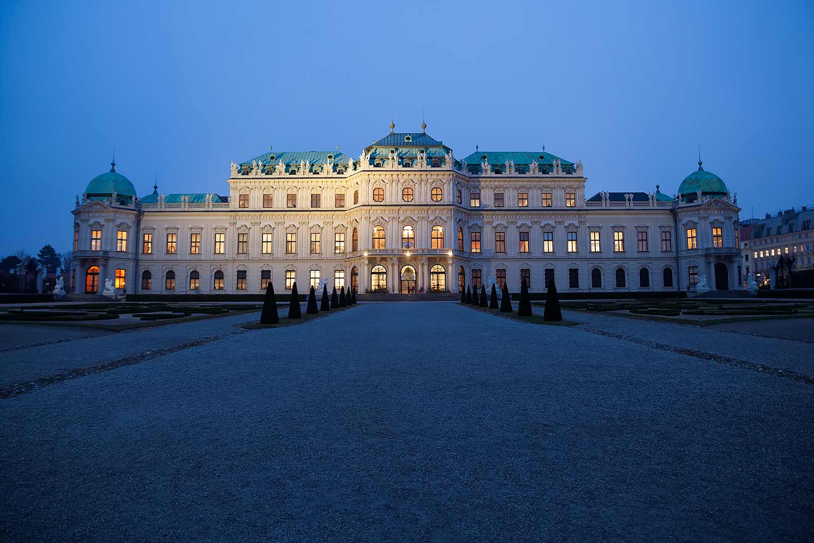 The back side of the Belvedere castle (called Unteres Belvedere) is quite a sight and well worth a visit. The back side of the Belvedere castle (called Unteres Belvedere) is quite a sight and well worth a visit.