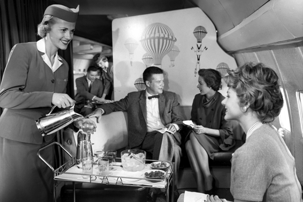 Pure luxury inside the Pan Am planes.