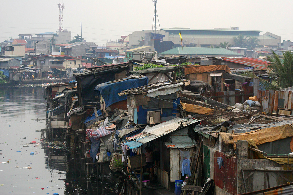 The area around "Smokey Mountain" in Manila.