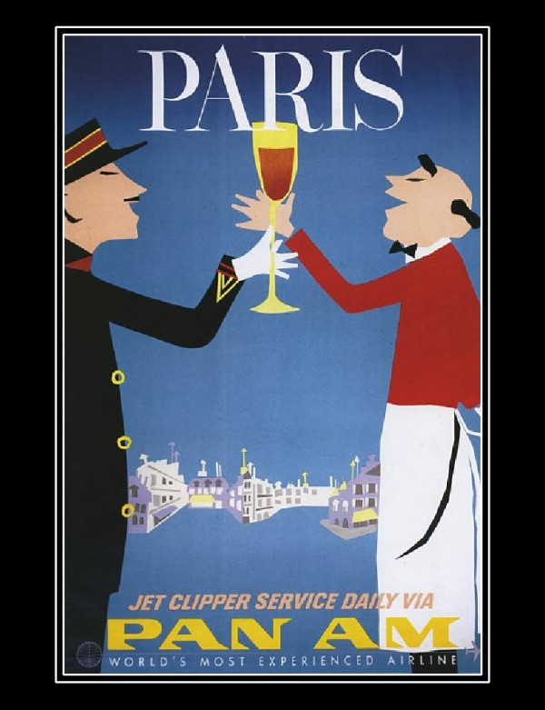 pan-am-paris-poster Pan Am "Paris" retro poster.