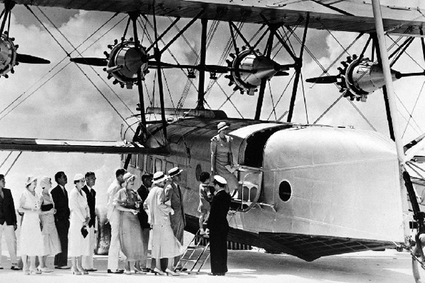 One of the first Pan Am planes.