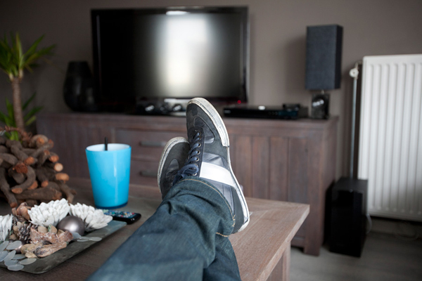 home1 At home wearing my Coolman shoes.