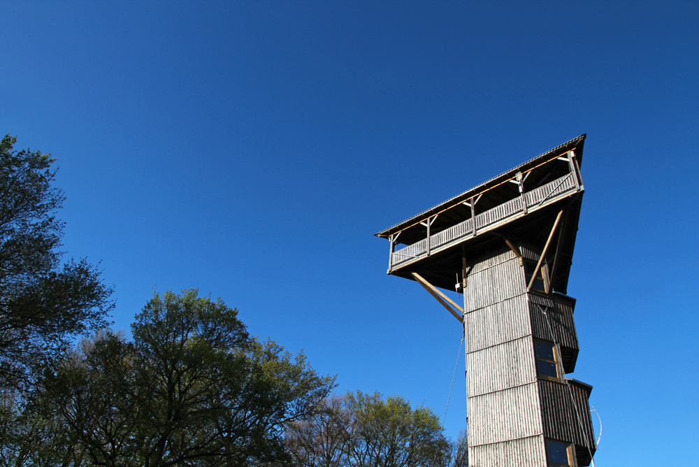 The observatory in Buchberg is a great spot to see the surrounding landscape from above.