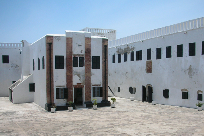 Inside Elmina Castle in Ghana, Africa.