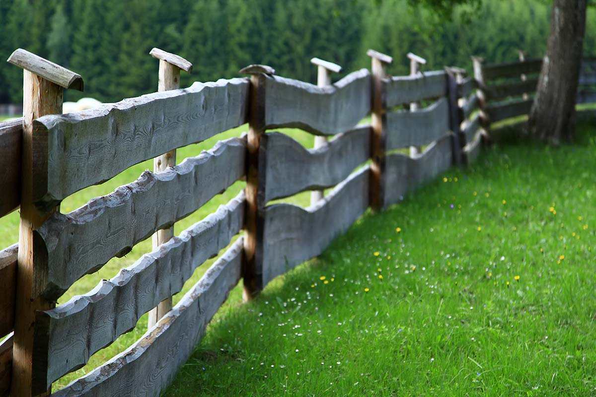 In the countryside of Austria, fences are still built the old-school way, by wood.