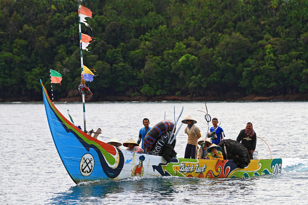 Fishermen in Sumatra, Indonesia.