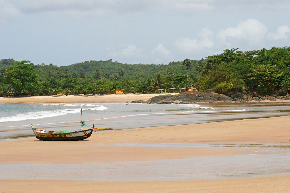 A wonderful beach near Takoradi, Ghana.