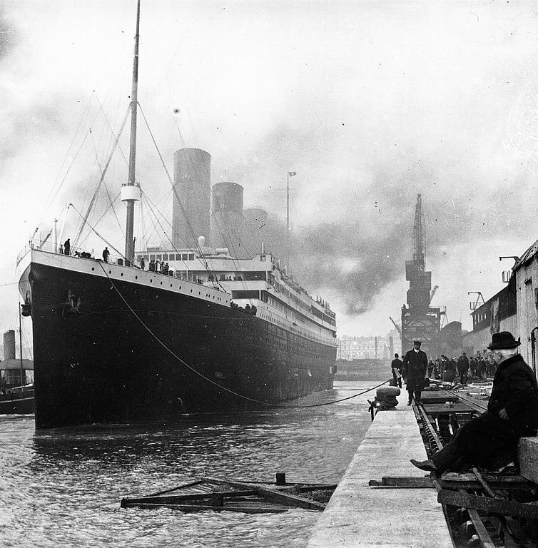 The Titanic in Southampton.