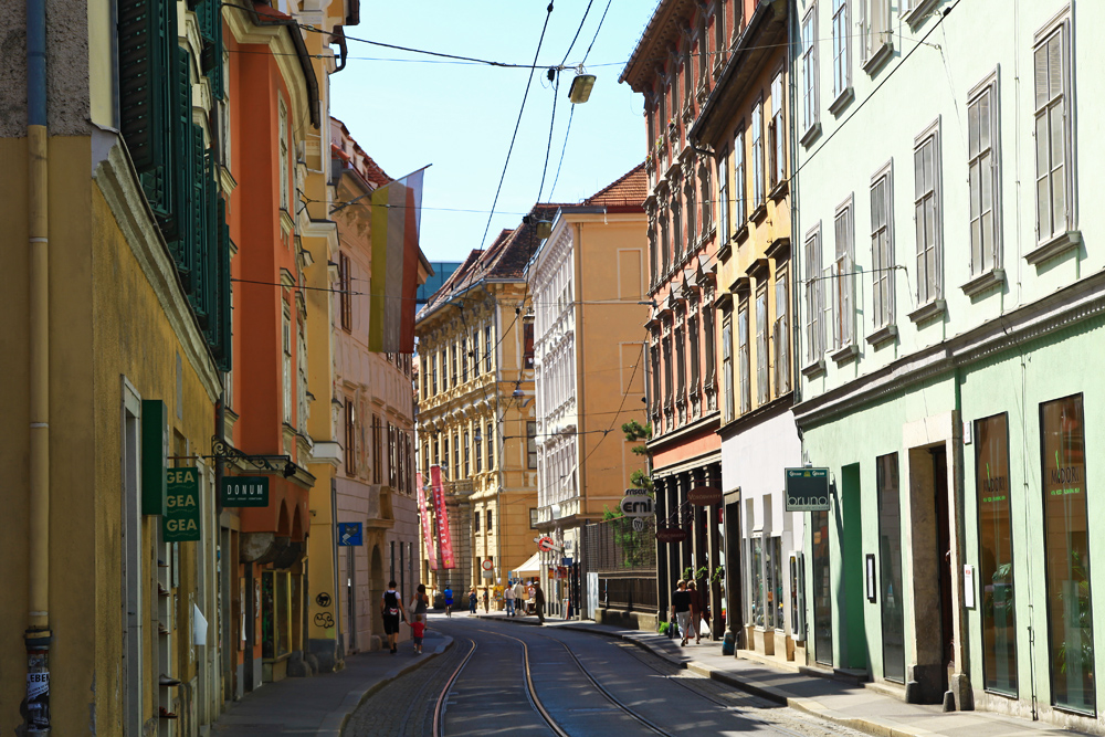 The Altstadt in Graz.