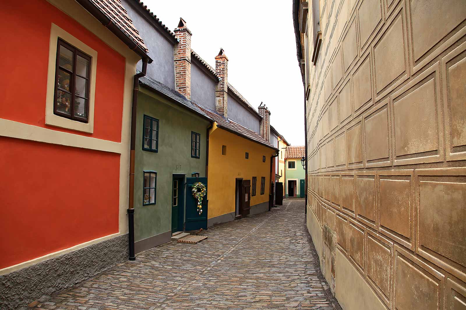 The name "Golden lane" inside Prague Castle is connected with 16th century alchemists, who had to look there, according to legends, for a reaction to produce gold.