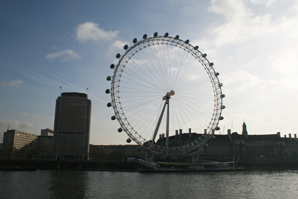 London eye ferries wheel.