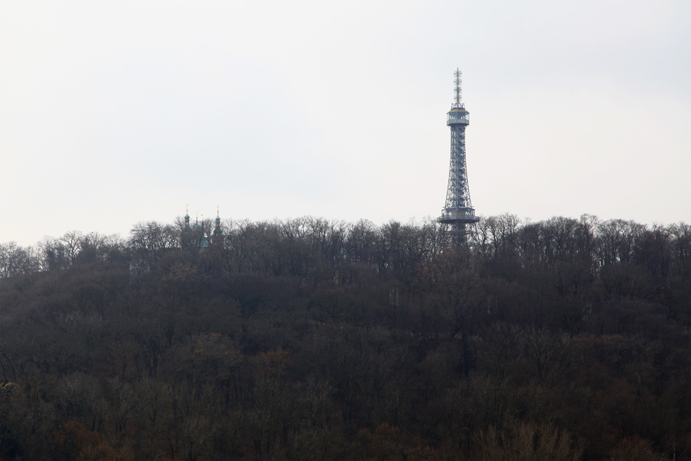 Petrin tower in Prague, Czeck Republic.