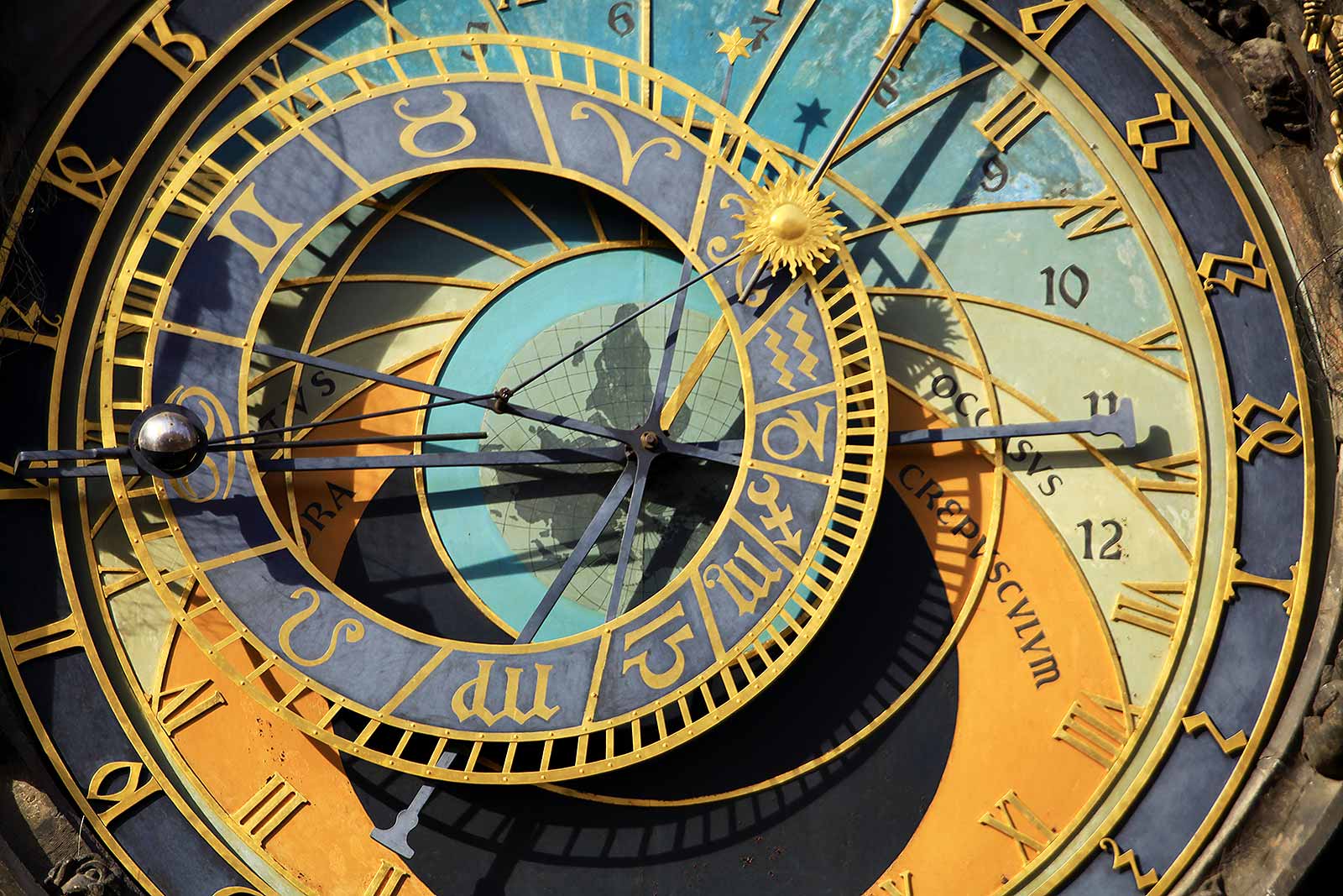 Astronomical Clock in Prague, Czech Republic.