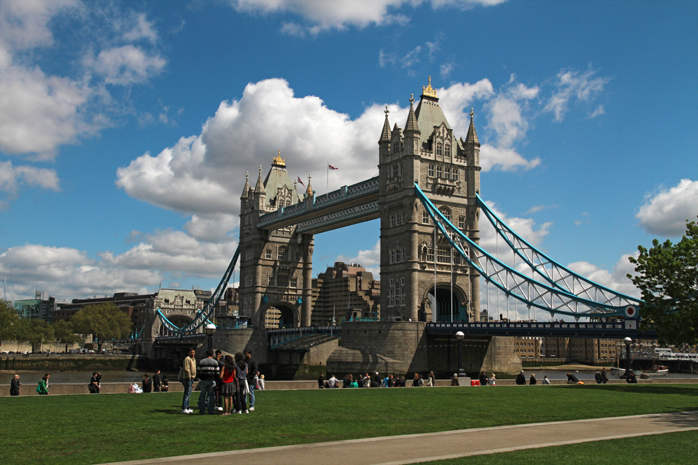 Tower Bridge in London.