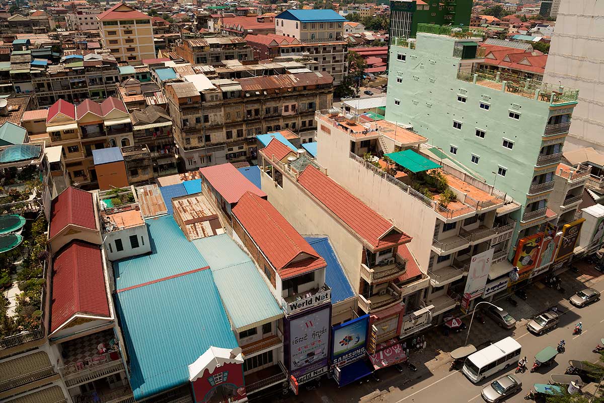 Phnom Penh might not have a flashy skyline, but this doesn't make the view any less impressive.