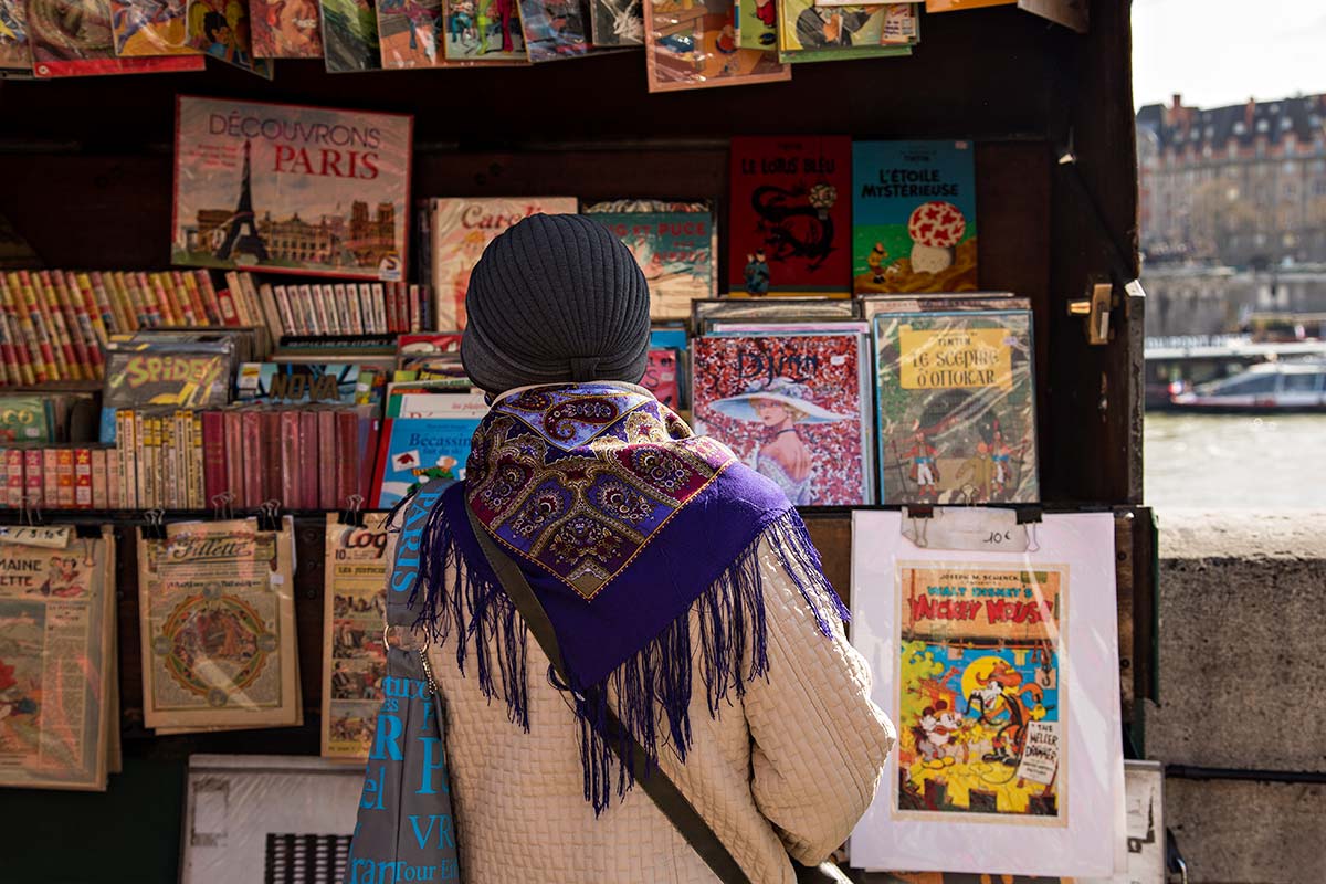 You will pass several of these kiosk when walking along the Seine in Paris.