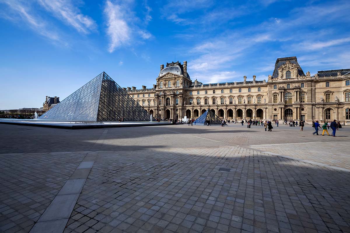 The Louvre Museum is one of the world's largest museums and a historic monument and a central landmark of Paris.