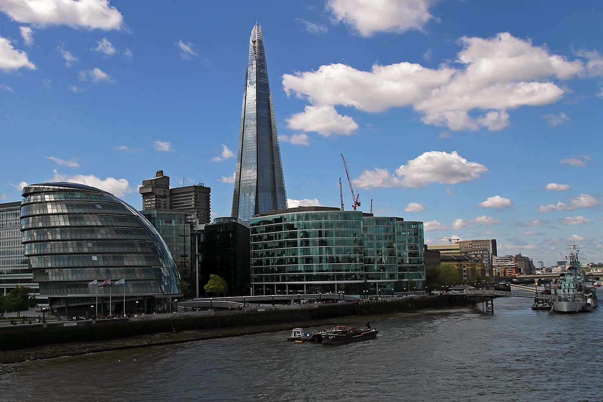 The Shard is also referred to as the Shard of Glass, Shard London Bridge and formerly London Bridge Tower. It's an 87-storey skyscraper in London that forms part of the London Bridge Quarter development.