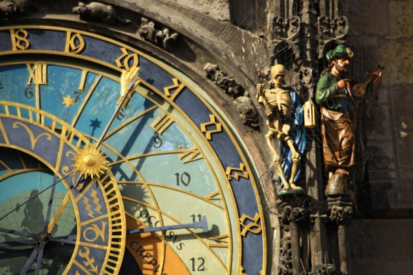astronomical-clock-old-town-square-prague-czwch-republic Astronomical Clock in Prague, Czeck Republic.