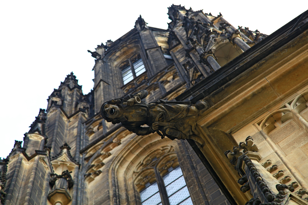 St. Vitus Cathedral is the dominant building within the Prague Castle complex, and a Gothic masterpiece commissioned in 1344.