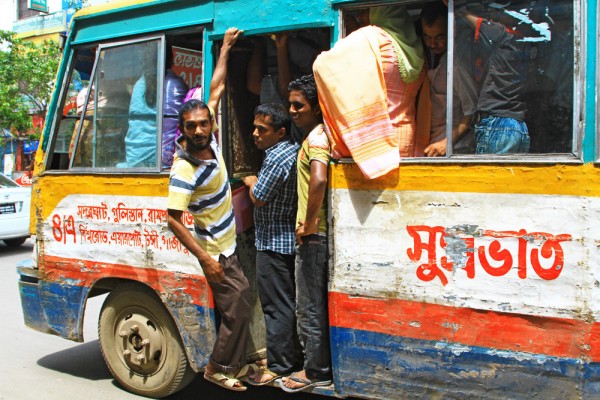 bus-transport-dhaka-bangladesh There is a reason why busses look so the way they look in Bangladesh ...