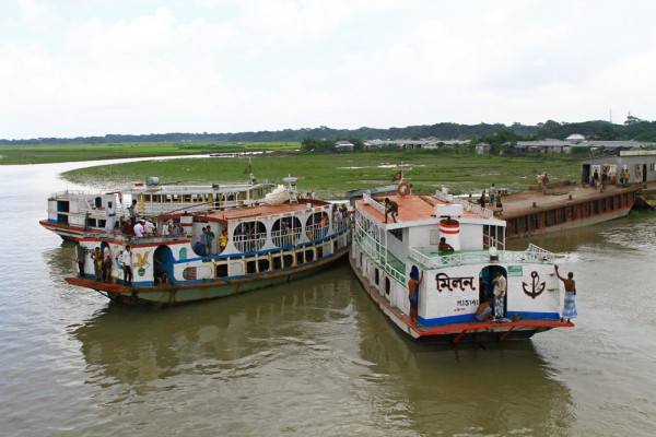 ferry-port-galachipa-bangladesh The port in Galachipa, Bangladesh.