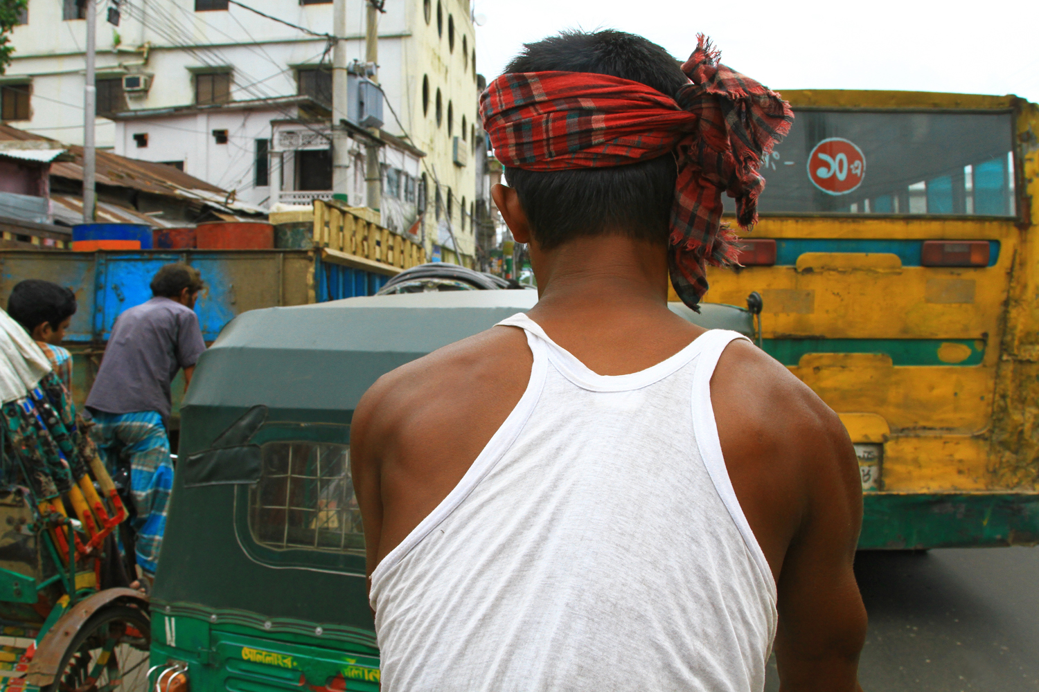 As a Rikscha driver in Bangladesh, you need to be a tough fella.