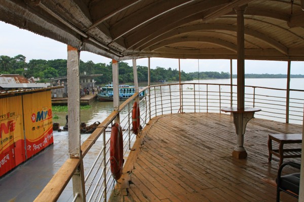 rocket-steamer-on-deck-bangladesh The deck of the rocket steamer in Bangladesh.