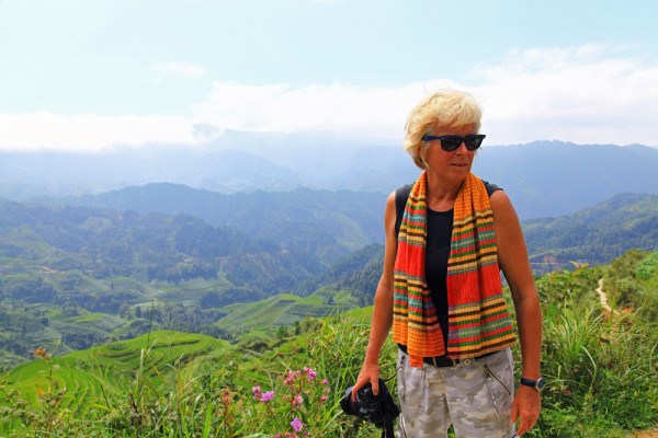 ulli-maier-dazhai-longji-rice-terraces-china Up at viewpoint Nr. 3 in Longshend County, China.